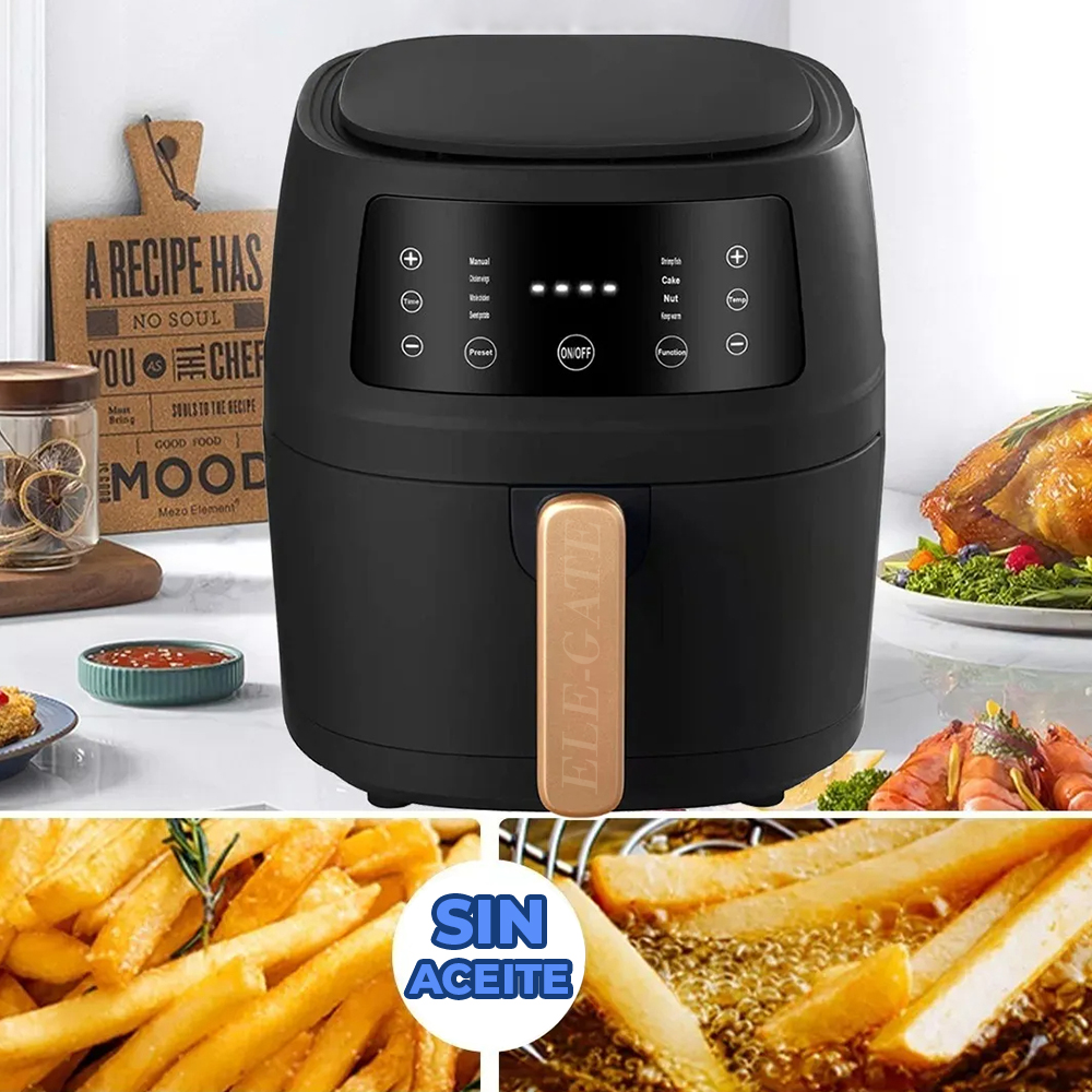 Freidora de Aire Digital 8 Litros Negra 2400W - Image 2