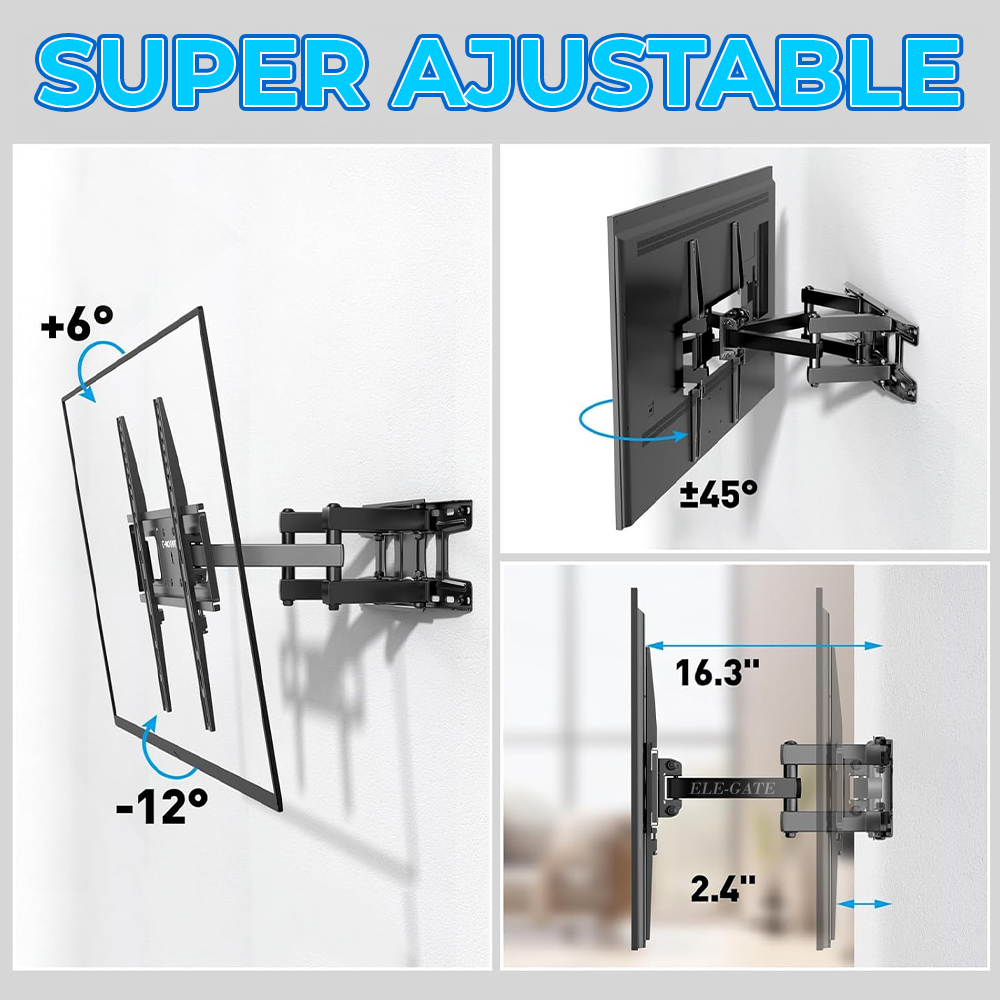 Soporte para Pantalla de 23” a 60” Desplegable con Rotación 180° - Image 3