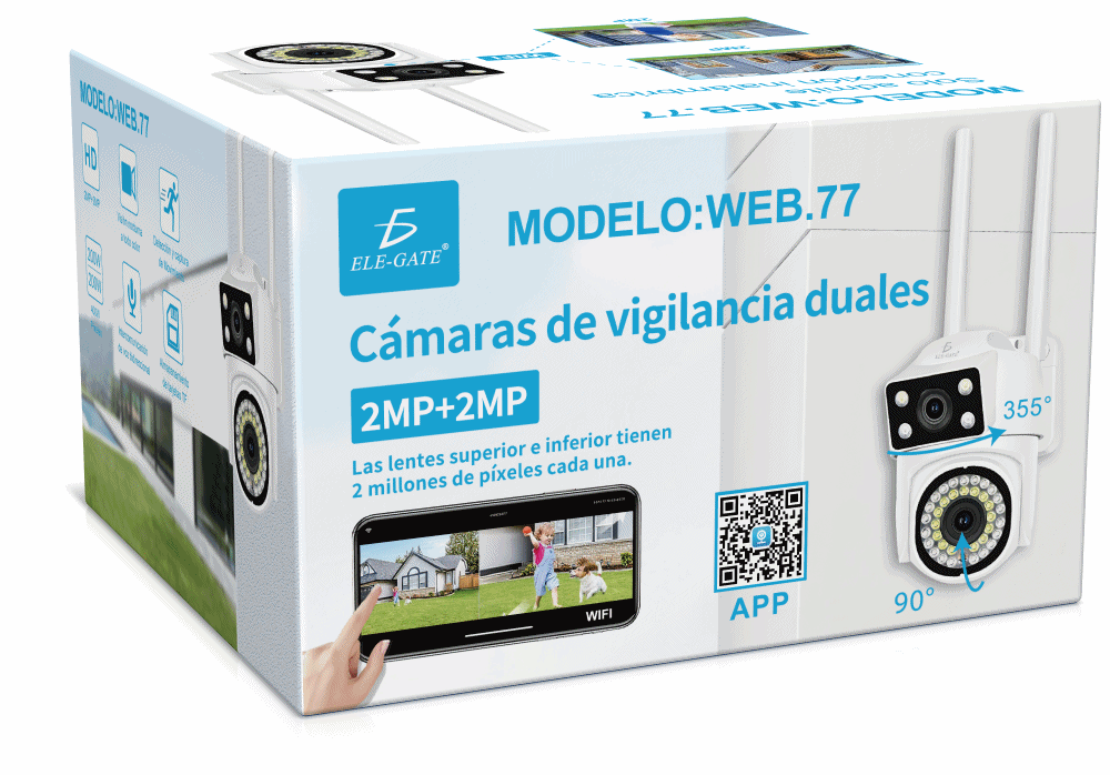 Cámara de Seguridad Exterior WIFI 4MP 360° PTZ - Image 5