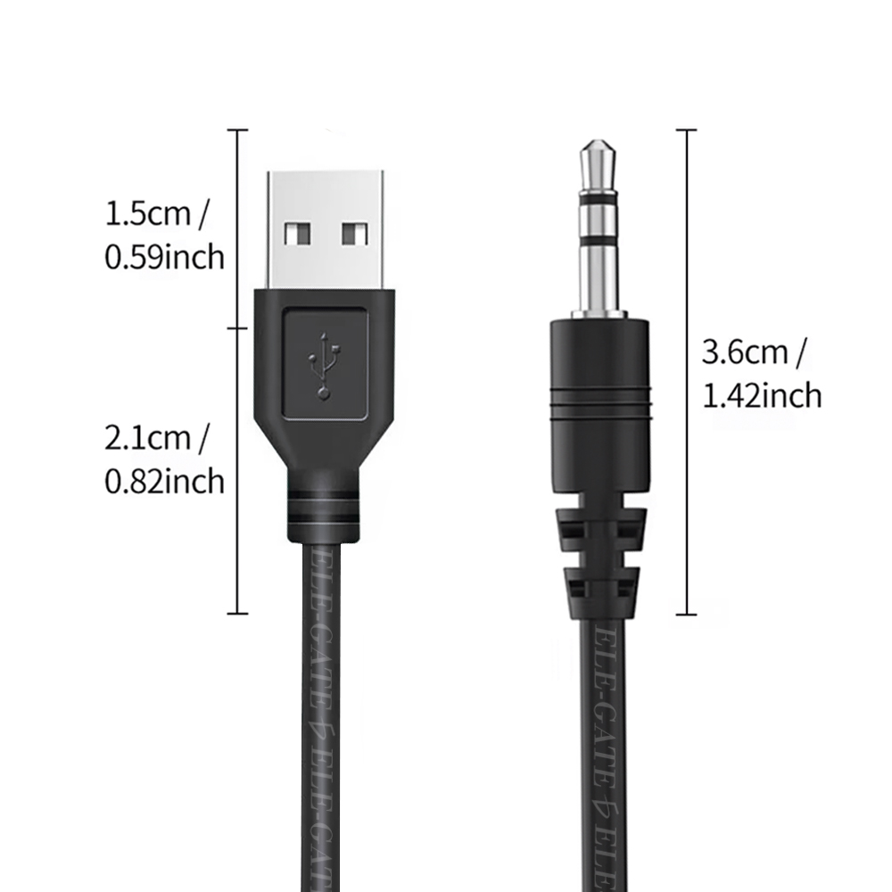 Cable Mini USB (V3) a USB y Jack 3.5mm de 1.5 metros de largó - Image 2