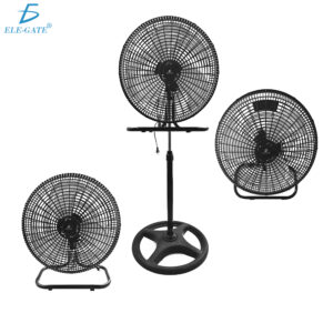 Ventiladores de 18″ Pedestal, Piso, Pared con Aspas Aerodinámicas Metálicas 3 Velocidades Y Rejilla Plástica