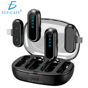 Juego de Micrófonos Lavalier Inalámbricos Duales