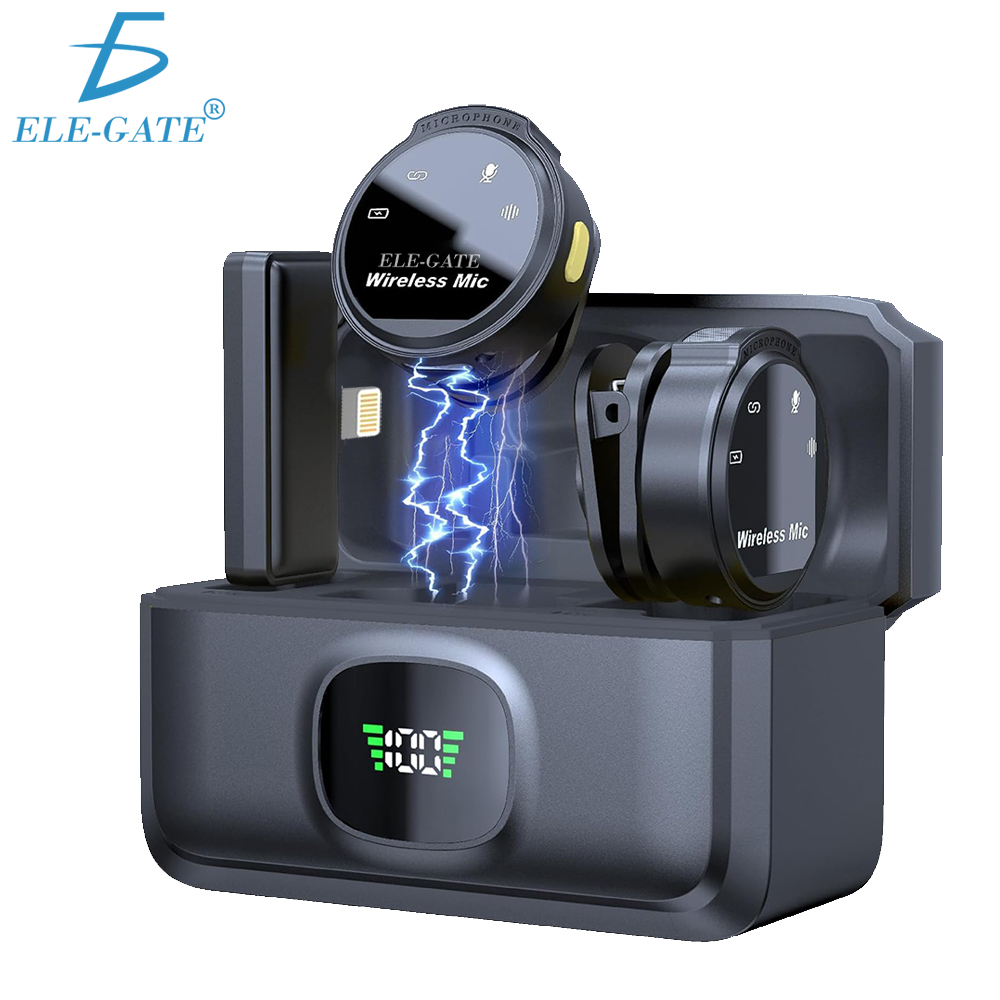 Juego de Micrófonos Lavalier Inalámbricos con Receptor Lightning