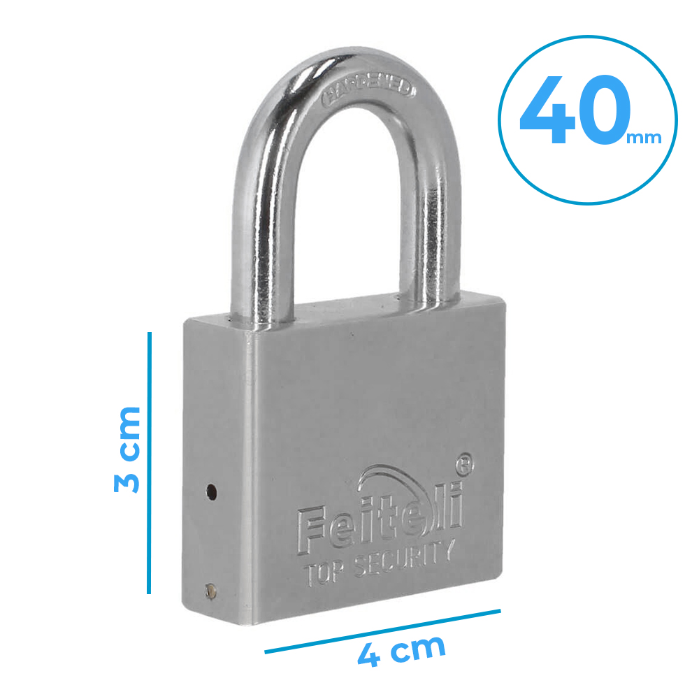 Candado de Hierro Solido 40mm Gancho Corto - Image 3