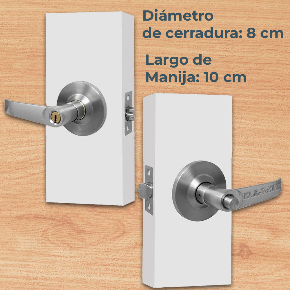 Cerradura para Baño Níquel Satinado - Image 3