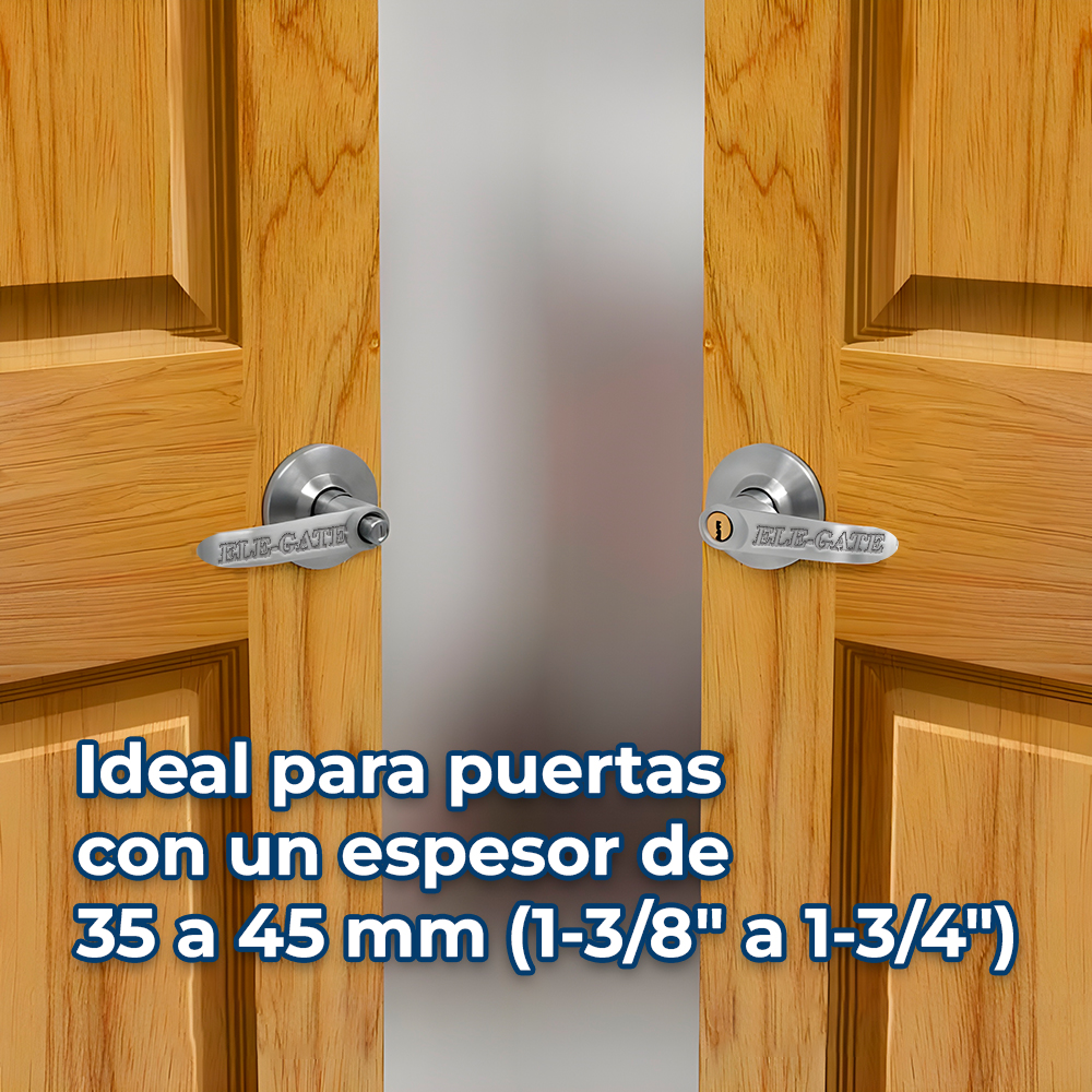 Cerradura para Recámara Curva Níquel Satinado - Image 4