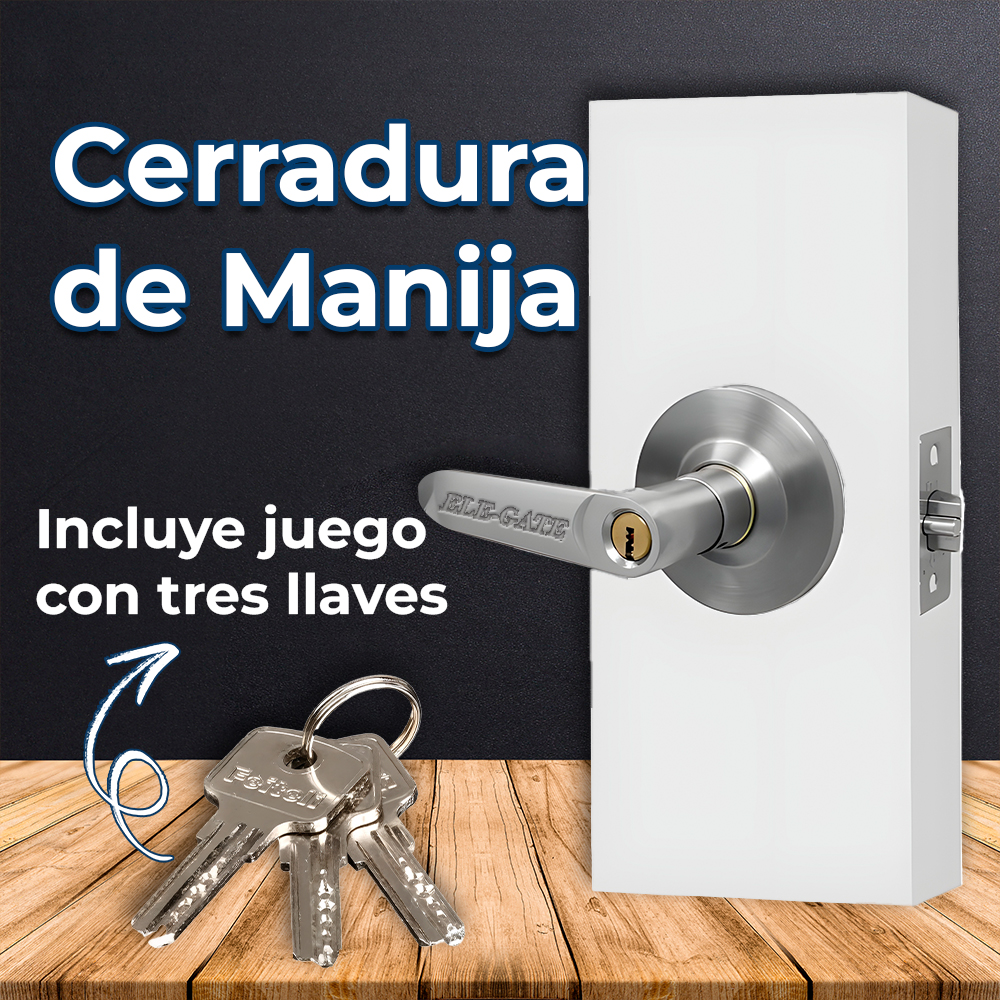 Cerradura para Recámara Curva Níquel Satinado - Image 2