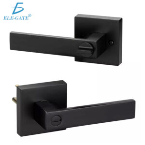 Cerradura de Manija Cuadrada Negra