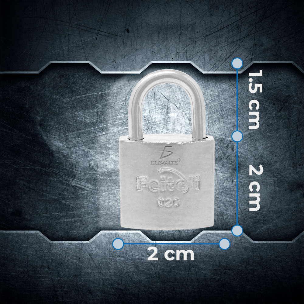 Candado de Hierro con Gancho Corto 20mm - Image 4