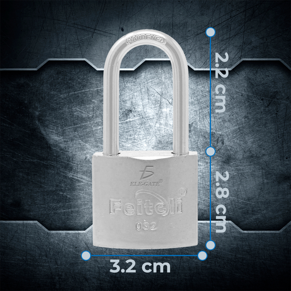 Candado de Hierro con Gancho Corto 32mm - Image 3