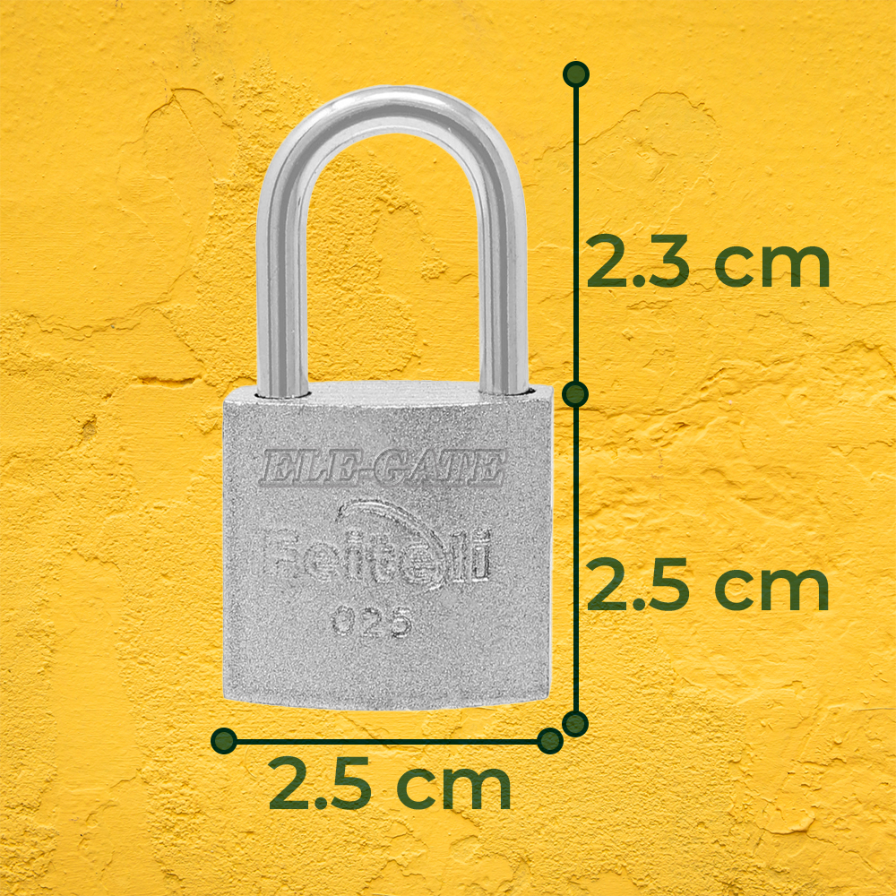 Candado de Hierro con Gancho Largo 25mm - Image 4