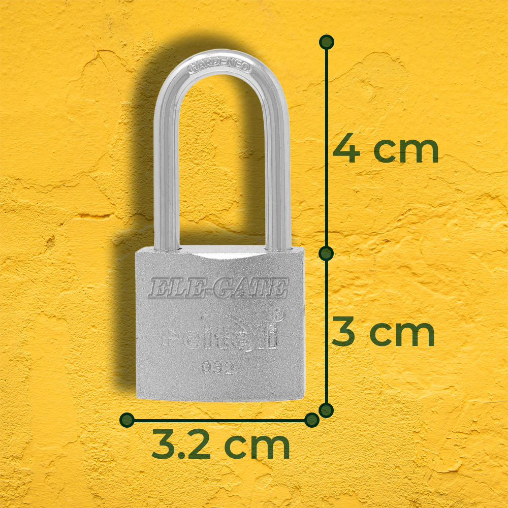 Candado de Hierro con Gancho Largo 32mm - Image 4