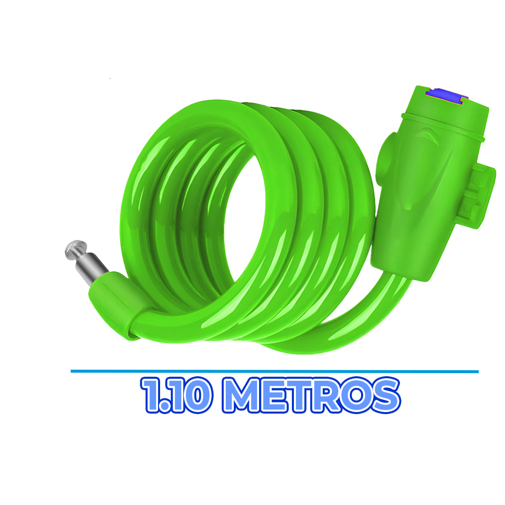 Candado Antirrobo 110 cm para Bicicleta con Cable Plástico Duradero y Resistente a Cortes - Image 3