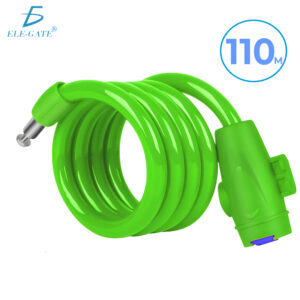 Candado Antirrobo 110 cm para Bicicleta con Cable Plástico Duradero y Resistente a Cortes