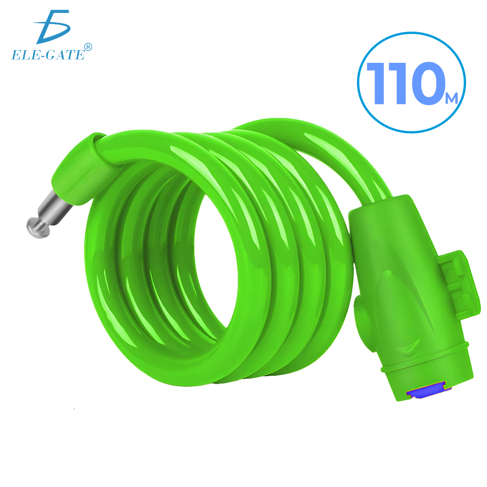 Candado Antirrobo 110 cm para Bicicleta con Cable Plástico Duradero y Resistente a Cortes