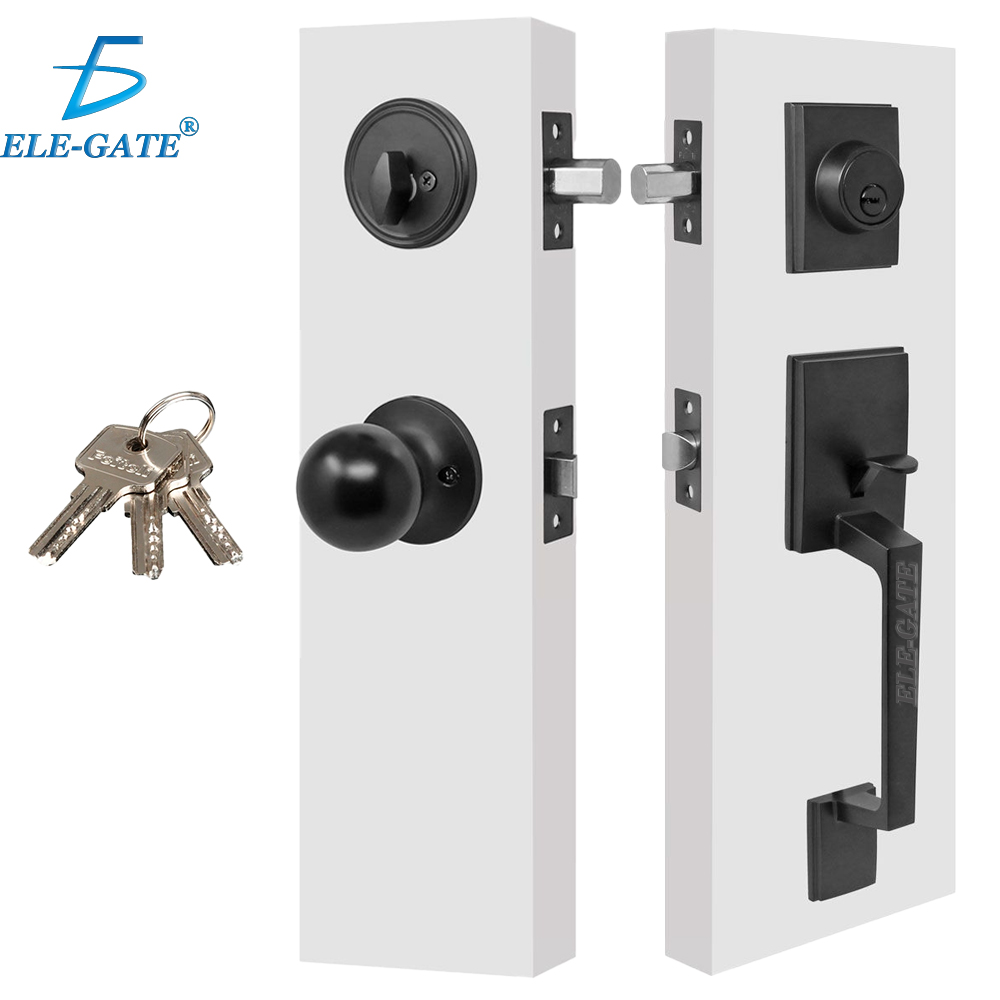 Cerradura para Entrada Principal Níquel Gris