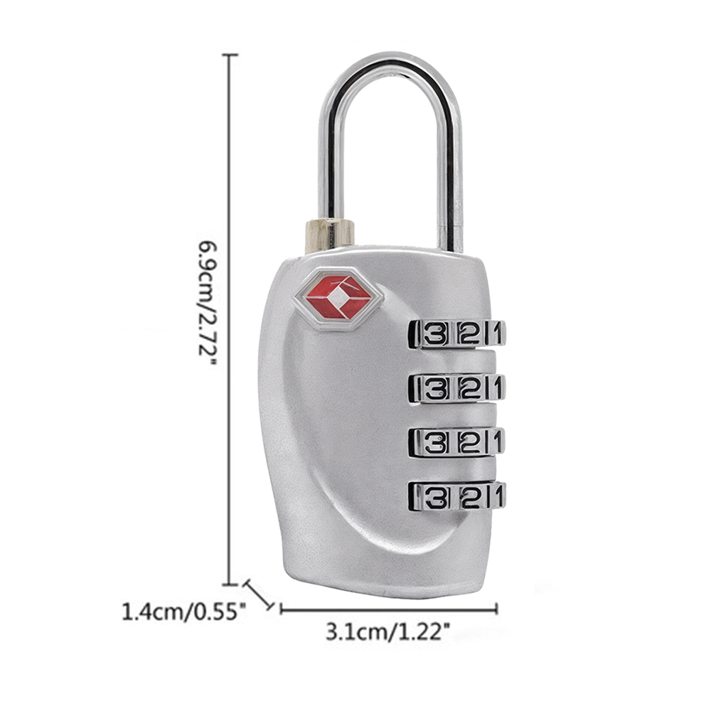 Candado de Seguridad TSA de 4 Dígitos para Equipaje de Viaje - Image 3