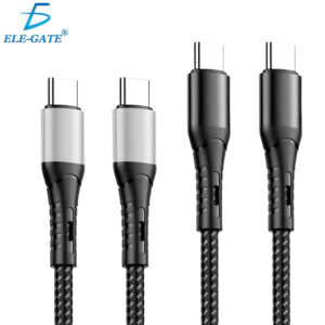 Cable Entrelazado de Cordón 1M Tipo C a Tipo C 66W