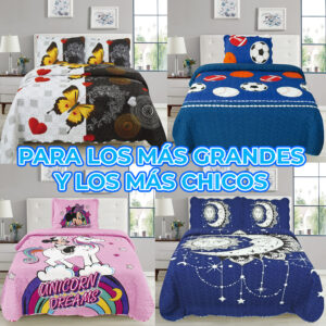 Colcha Fresca de Poliéster con Fundas de Almohada