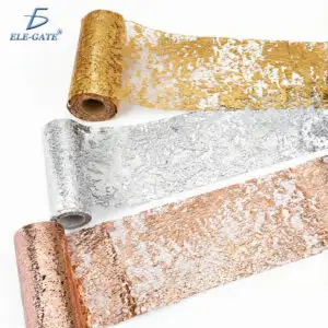 Rollo de Papel Decorativo Metálico 2.7 Metros con Textura – Plateado, Dorado y Cobre 28cm ancho