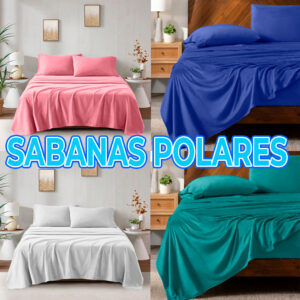 Juego de Sábanas Térmicas Polares con Fundas de Almohada