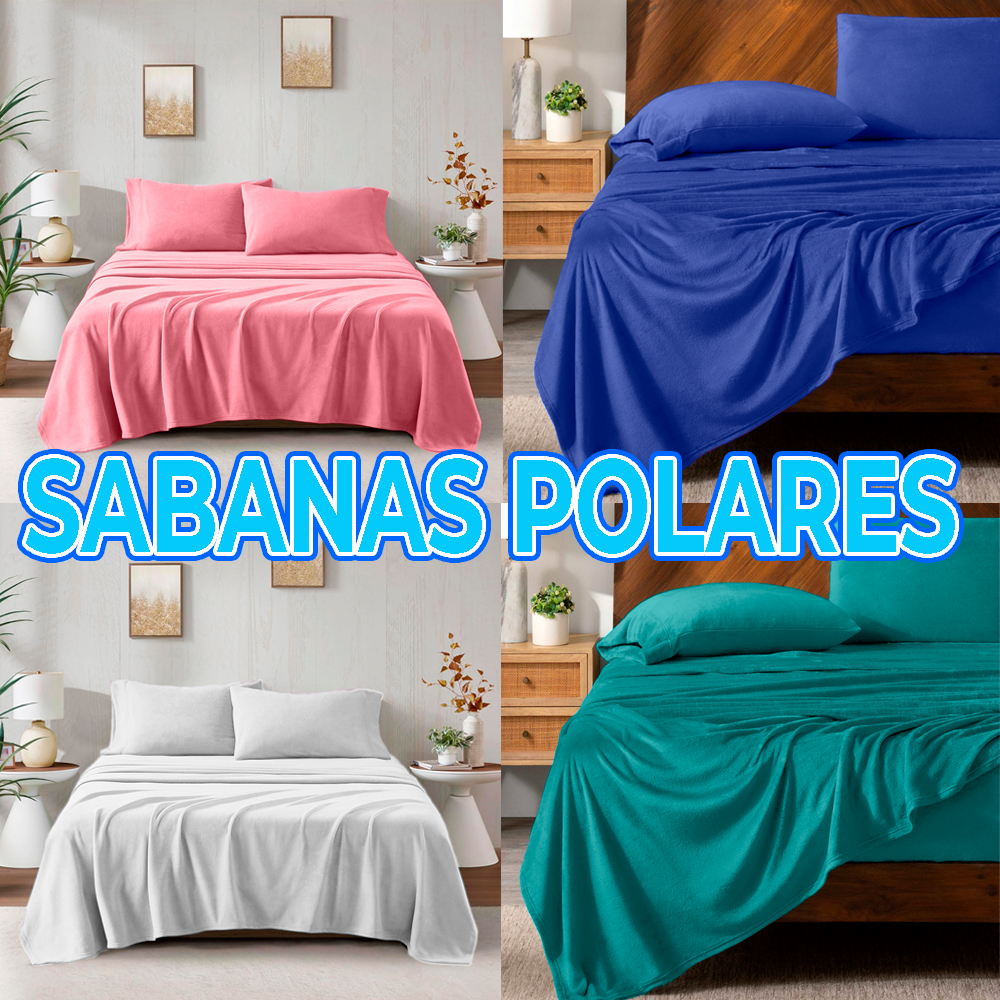 Juego de Sábanas Térmicas Polares con Fundas de Almohada