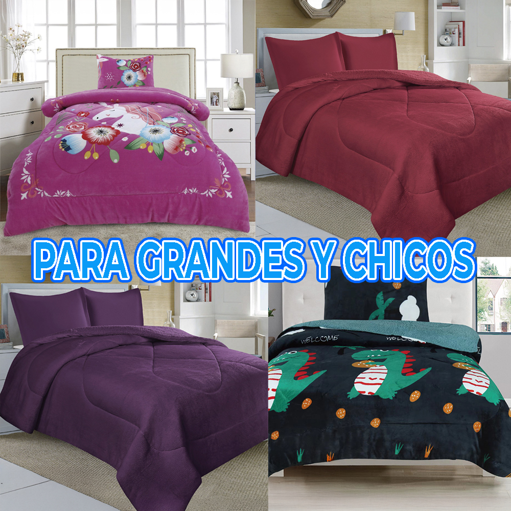 Edredón Grueso de Chiporro con Funda de Almohada