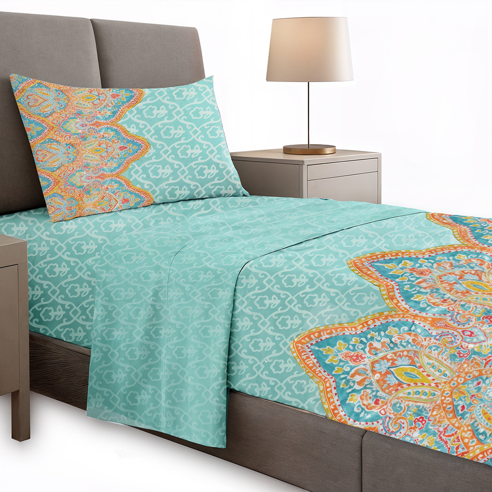 Juego de Sábanas de Micro Fibra con Estampados en Tendencia - Image 4