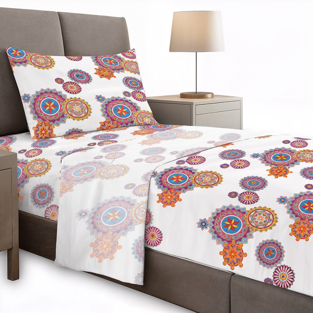 Juego de Sábanas de Micro Fibra con Estampados en Tendencia - Image 7