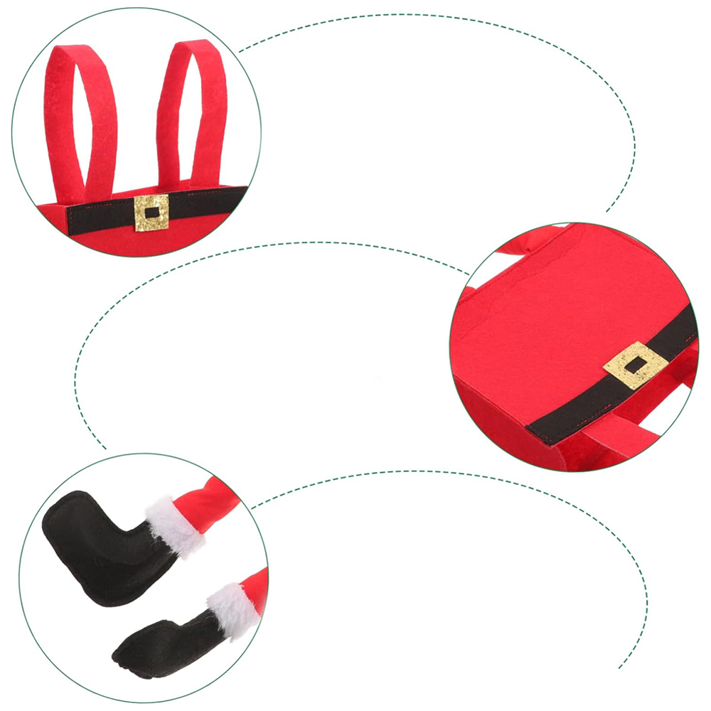 Bolsa Decorativa de Pies de Santa Navideño - Image 2