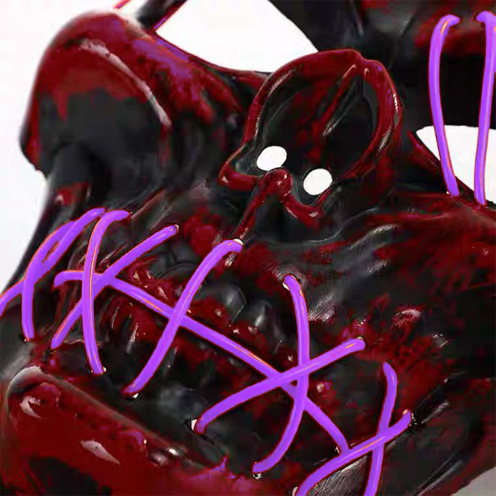 Máscara de Calavera con Luz Neón Super Brillante - Image 2