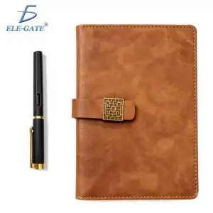 Set de Regalo con Libreta y Pluma – Acabado Tipo Piel con Cierre Magnético