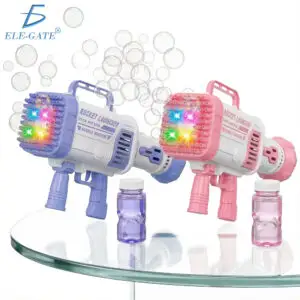 Pistola de Burbujas Gigante 64 Orificios para Niños y Adultos ideal para Fiestas, Cumpleaños y Exterior