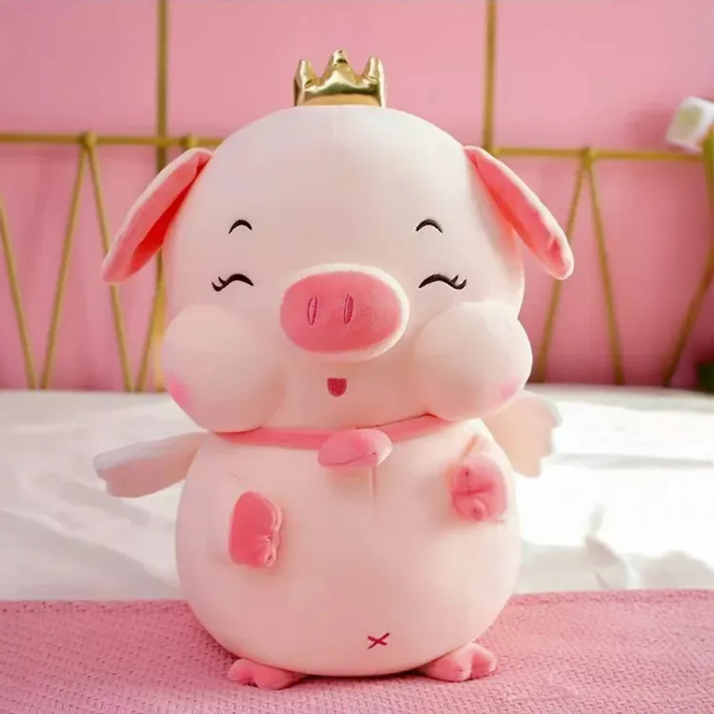 Peluche de Puerquito con Corona 35 cm - Image 3