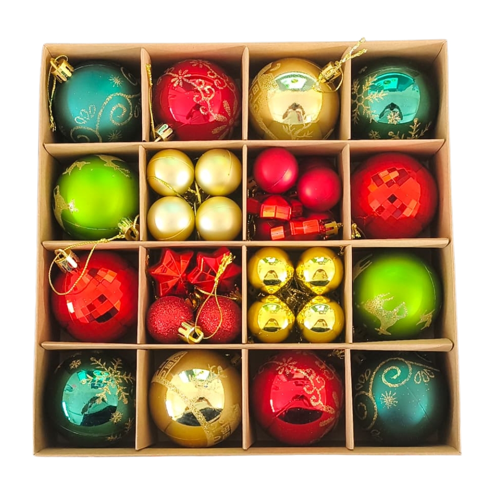 Set de Esferas Navideñas de Plástico Tipo Espejo - Image 6