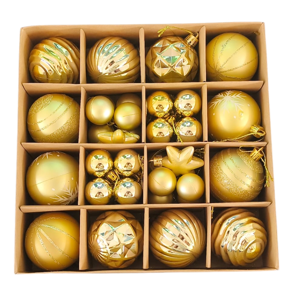 Set de Esferas Navideñas de Plástico Tipo Espejo - Image 5