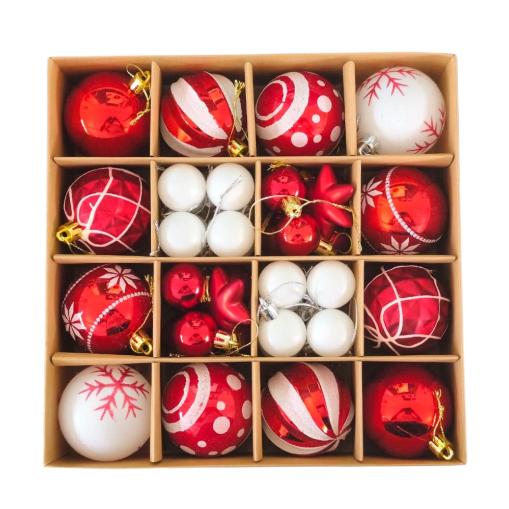 Set de Esferas Navideñas de Plástico Tipo Espejo - Image 4