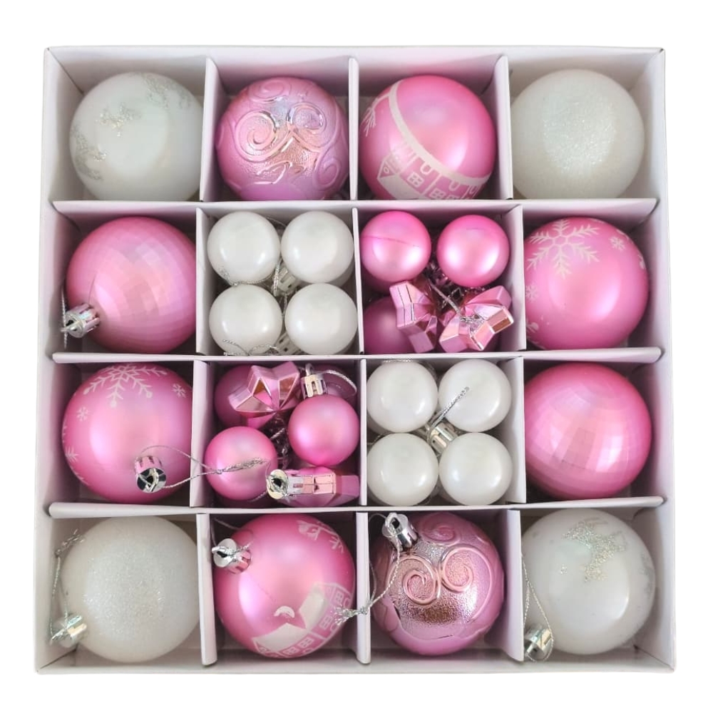 Set de Esferas Navideñas de Plástico Tipo Espejo - Image 3