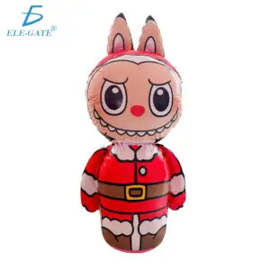 Inflable de Labubu Santa Claus con Luz LED RGB