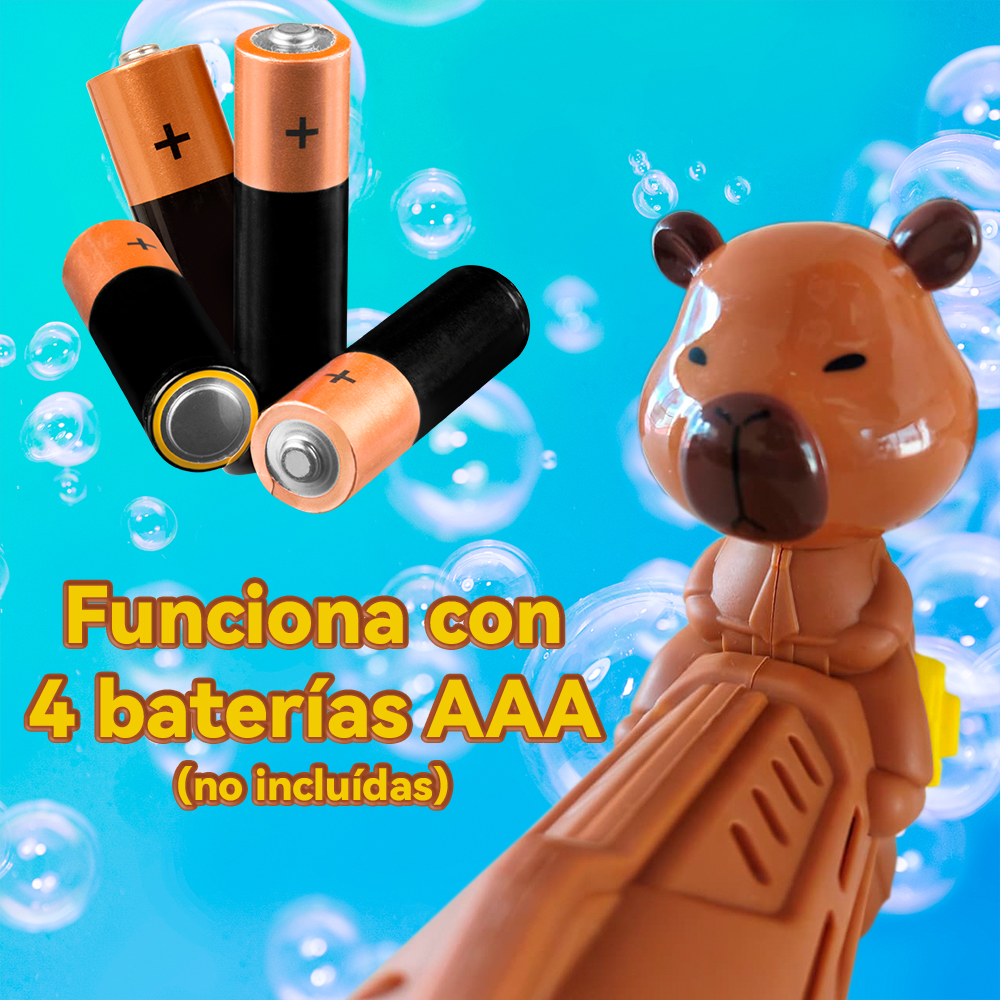 Pistola de Burbujas Eléctrica Kawaii para Niños - Image 2