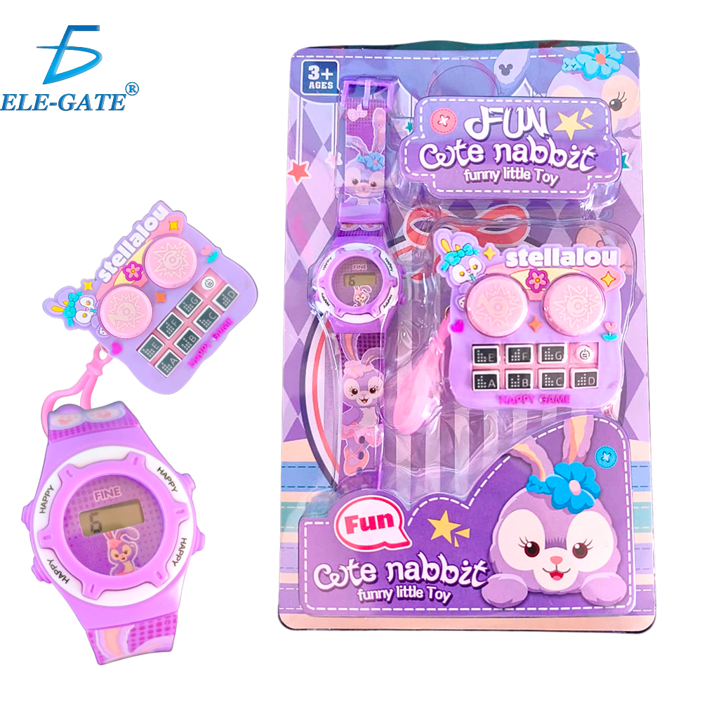 Kit Horas de Diversión Infantil con Reloj Digital y Llavero Armónico Tipo Batería - Image 8