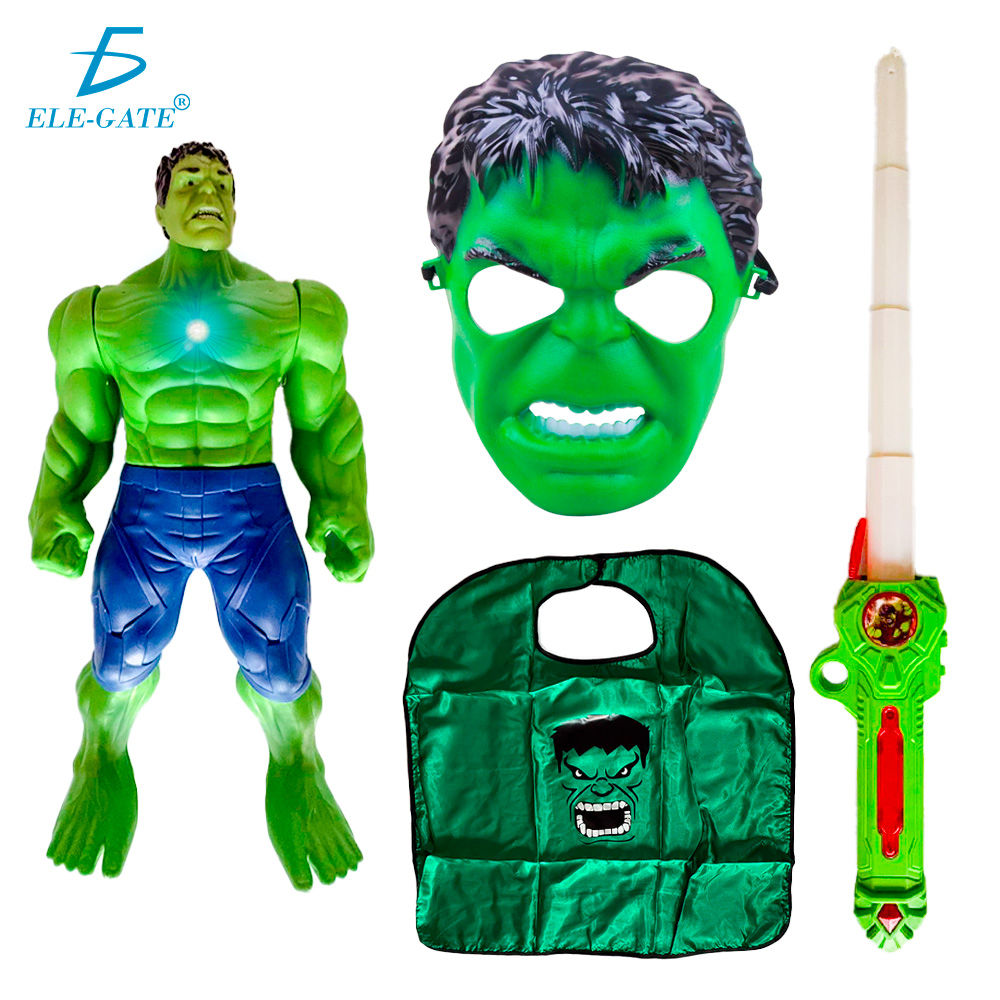 Kit Superhéroe Infantil con Máscara, Espada, Capa y Figura de Acción - Image 4