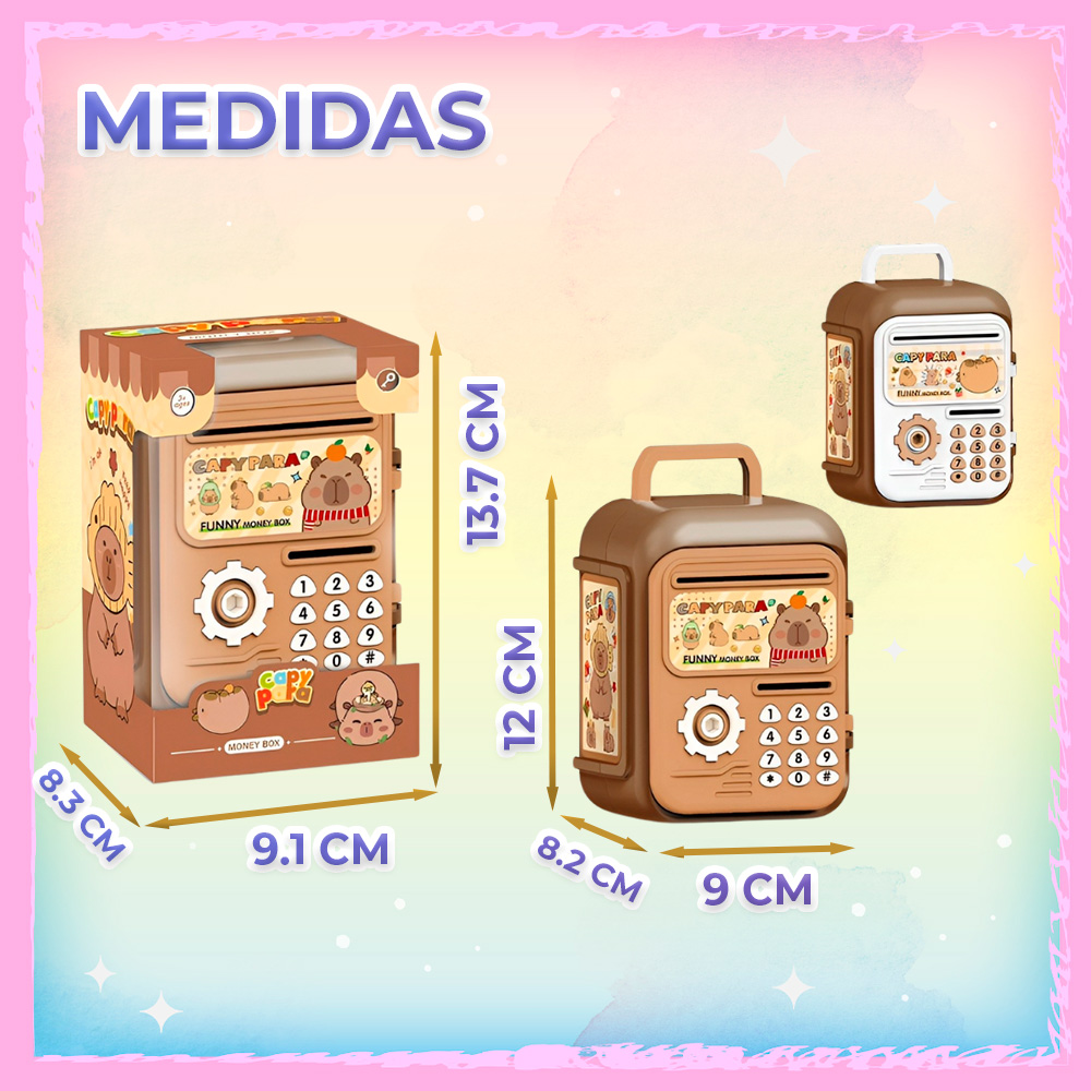 Alcancía de Juguete Kawaii con Llave y Doble Ranura - Image 8