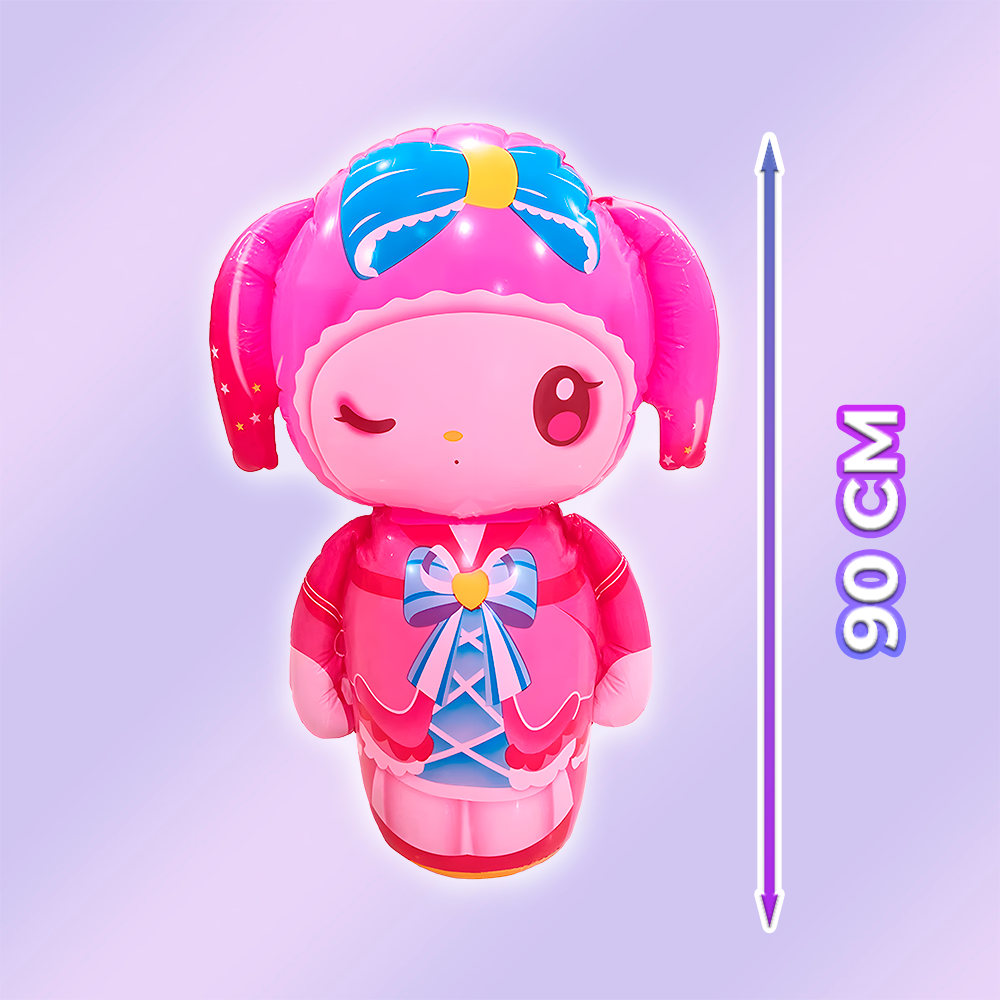 Inflable Punching Bag Kawaii con Sistema Pop Up Anticaídas - Image 8