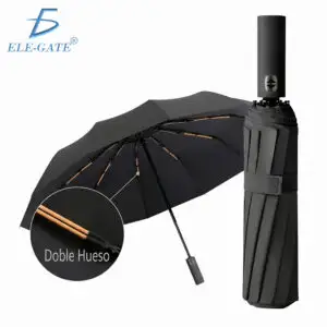 Paraguas automático plegable UV UPF50 compacto sol y lluvia.