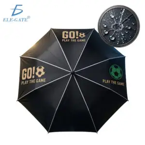 Paraguas Plegable de Fútbol GO! Play The Game Diseño Deportivo para Lluvia y Sol