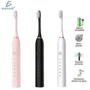 Cepillo de Dientes Eléctrico Diseño Ergonómico Ideal para Adultos y Niños