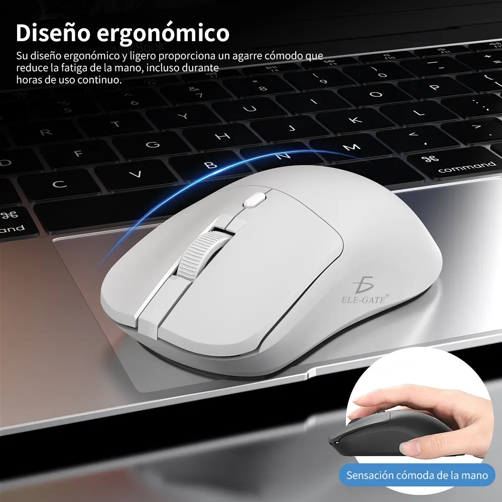 Mouse Óptico Inalámbrico Bluetooth 5.2 + 2.4G Colores - Imagen 3