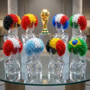 Peluca Mundialista con Colores de Selecciones ⚽