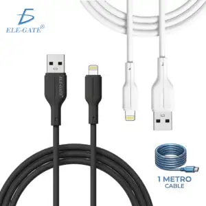 Cable USB-A a Lightning 2A de 1 Metro | Silicona Flexible
